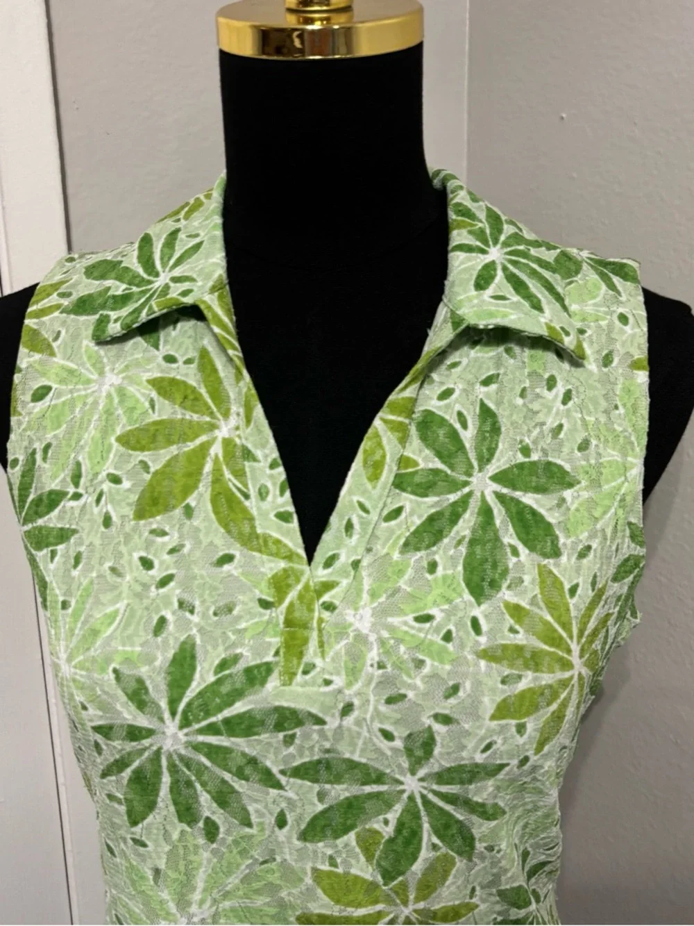 Key Lime Green Resortwear Spring Size Medium Top Summer - Picture 4 of 7